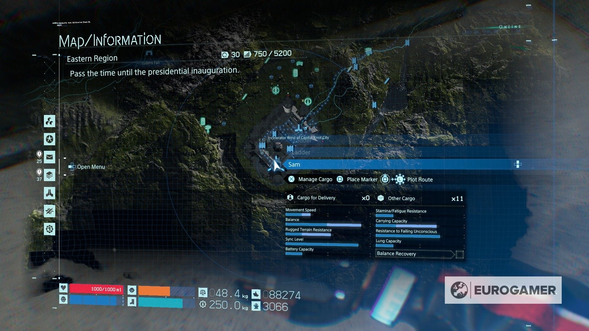 Death Stranding Memory Chip locations What 'glowing' objects mean and
